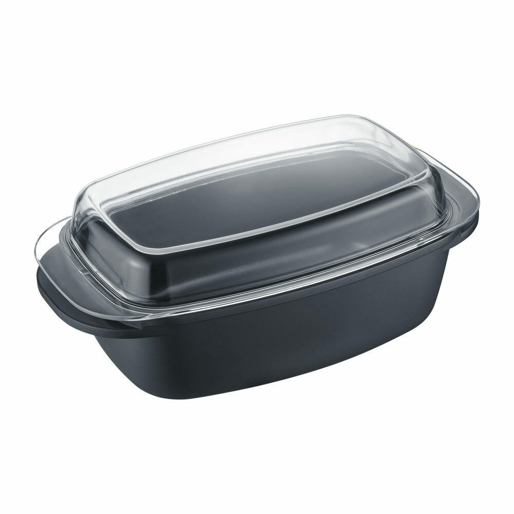 Berndes Universalbräter Specials roast.it mit Glasdeckel, Aluminium, Glas, 32 x 21 cm, 095978