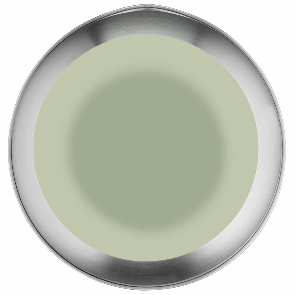 Emsa Rührschüssel Prep & Bake, Edelstahl, Silikon, Grün, Silberfarbren, 20 cm / 3 L, K32720