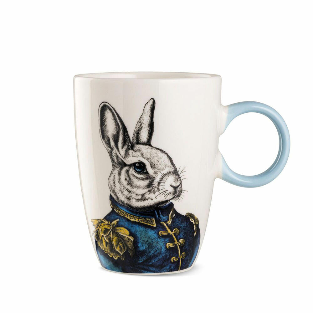 Gilde Tasse Human Essence Hasenmotiv, Becher, Kaffeetasse, Hase, Porzellan, Ø 9 cm, 81539