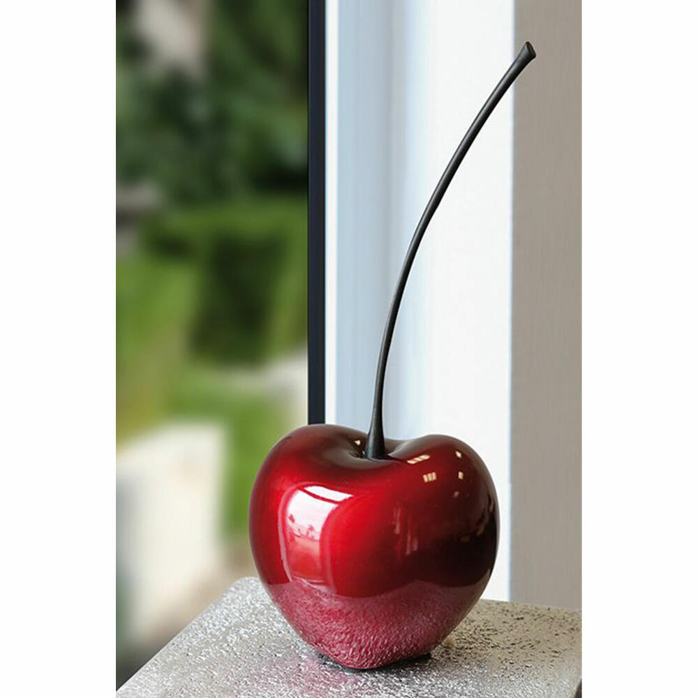 Gilde Kirsche Celebration, Dekoration, Dekoobjekt, Skulptur, Keramik, Dunkelrot, H 36 cm, 46488