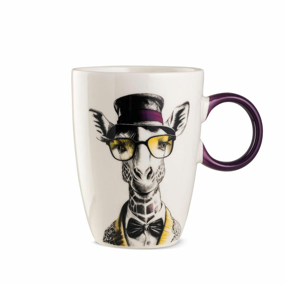 Gilde Tasse Human Essence Giraffenmotiv, Becher, Kaffeetasse, Giraffe, Porzellan, Ø 9 cm, 81538