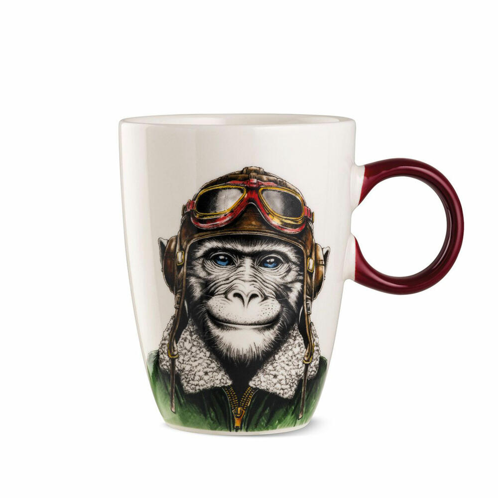 Gilde Tasse Human Essence Affenmotiv, Becher, Kaffeetasse, Affe, Porzellan, Ø 9 cm, 81543