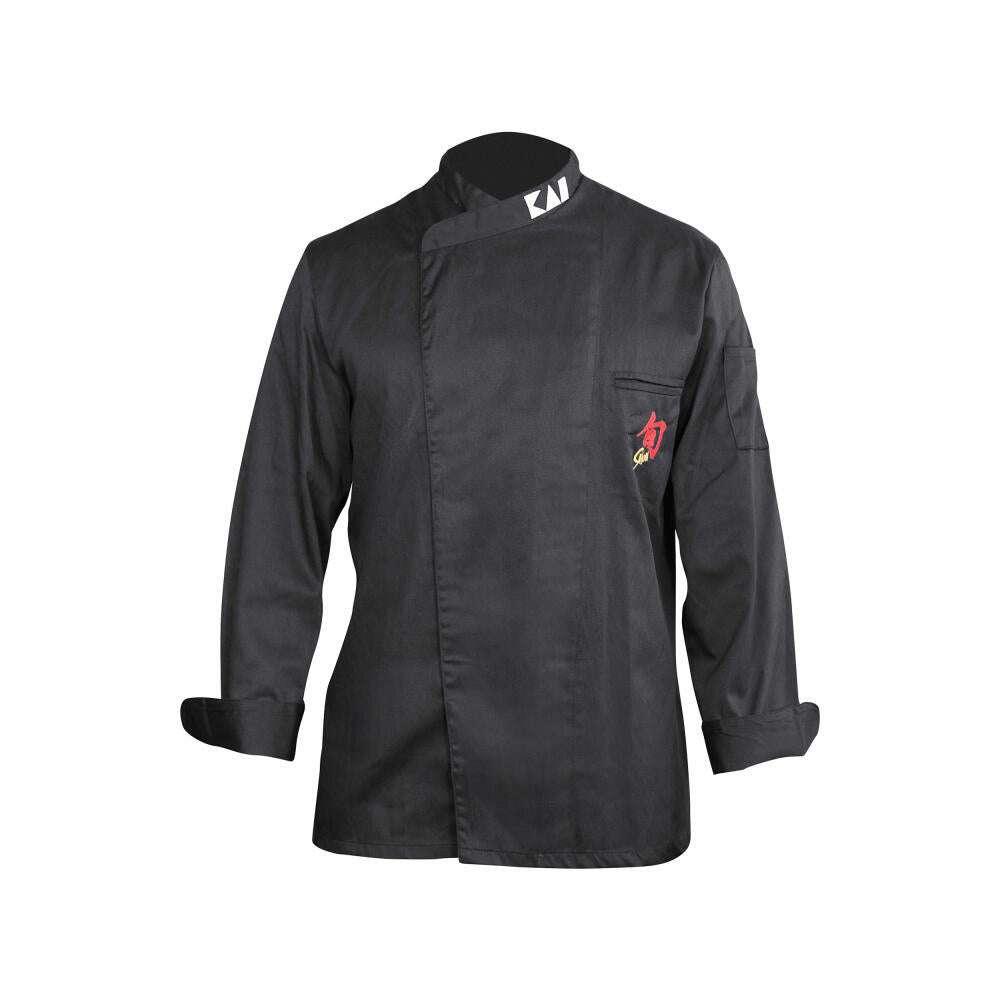Shun chef's jacket, kitchen chef's jacket, polyester / cotton, black, men's size M, 43070350