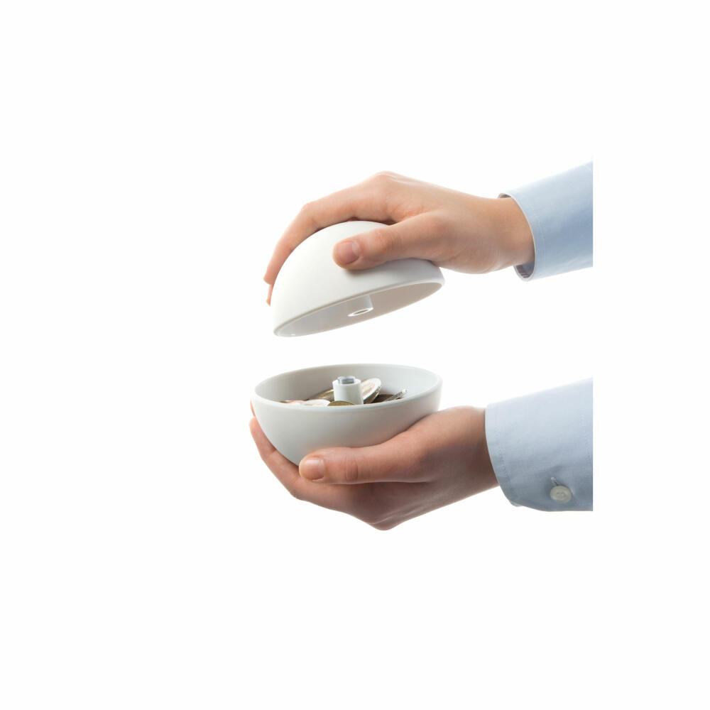 Authentics Giro money box, piggy bank, ABS with magnet, shiny chrome-plated, 11 cm, 1089009