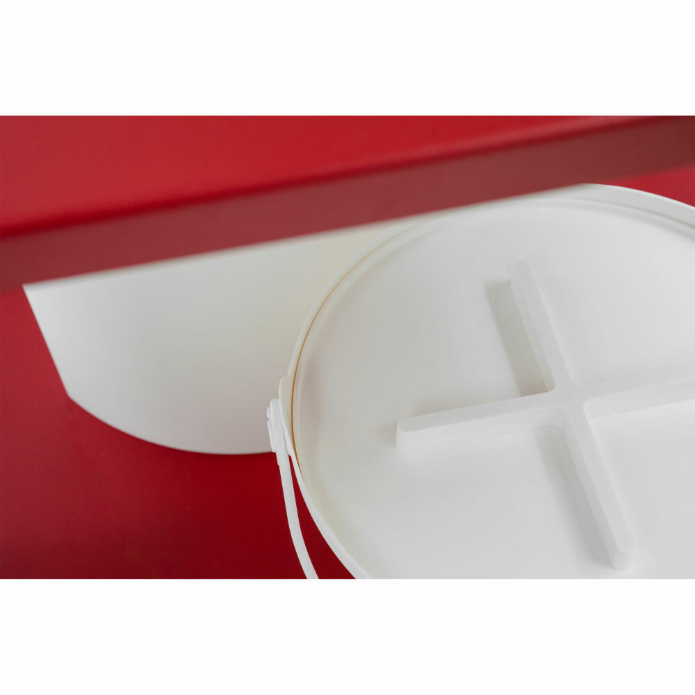 Authentics Eimer H2O mit Deckel, Aufbewahrung, Abfalleimer, PP, Stahl, Weiß, 1094298