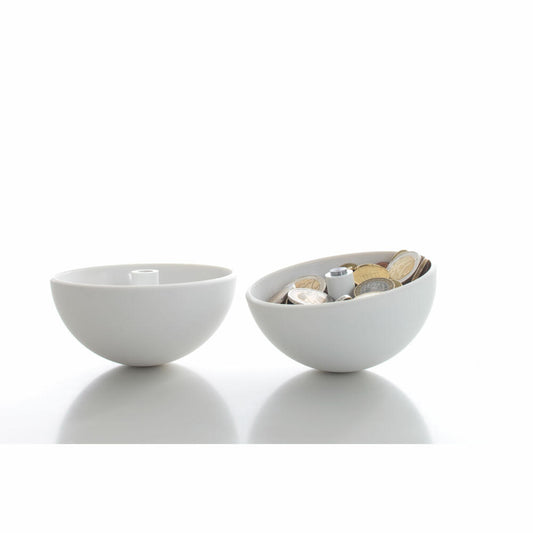 Authentics Spardose Giro, Sparschwein, ABS mit Magnet, Glanzverchromt, 11 cm, 1089009