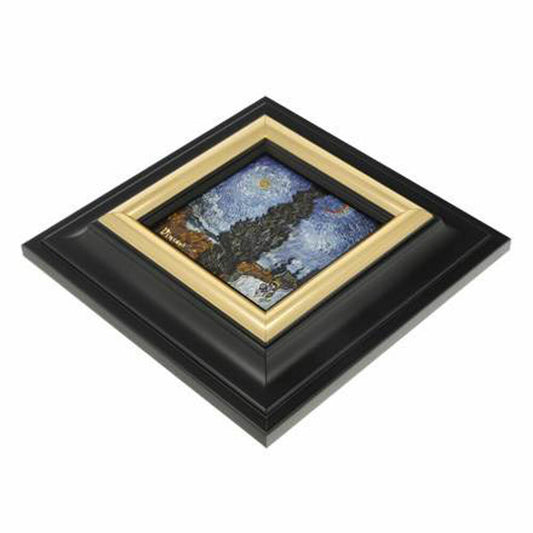 Goebel Wandbild Van Gogh -Landstrasse bei Nacht, Dekobild, Wand Bild, Porzellan, 67075081