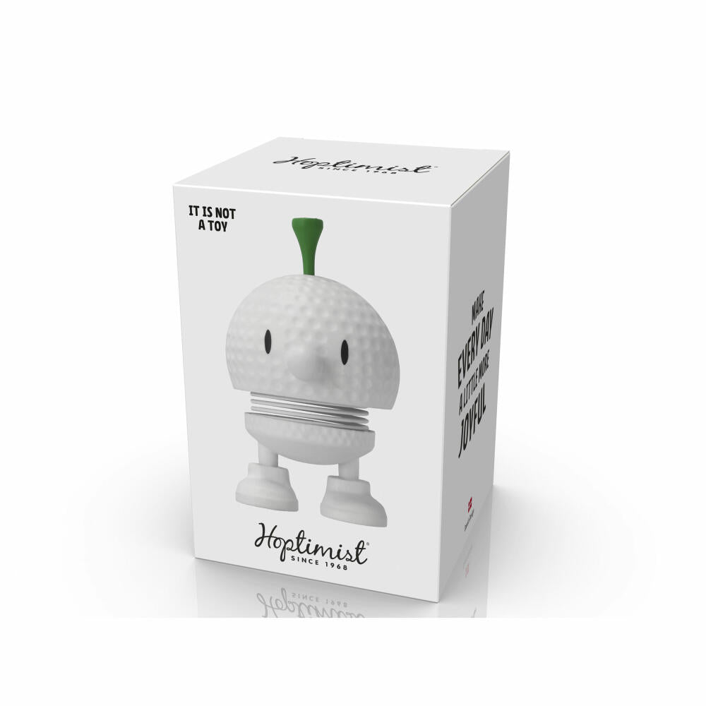 Hoptimist Dekofigur Golf Bumble S White, ABS-Kunststoff, Stahl, Weiß, 7.6 cm, 35670