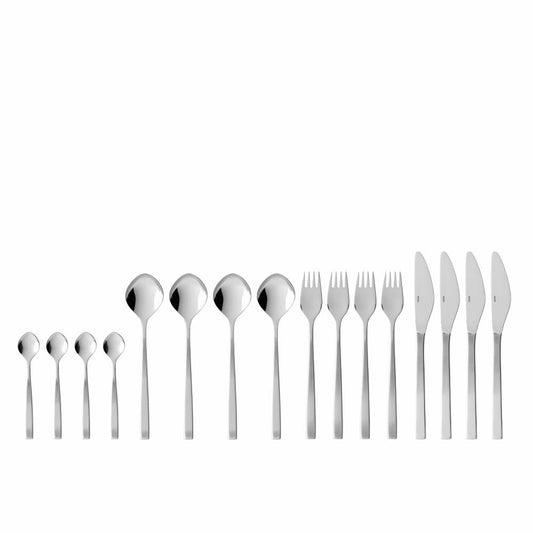 Gense Besteck-Set Fuga 16-tlg., Messer, Gabeln, Löffel, 18/8 Edelstahl, 20682