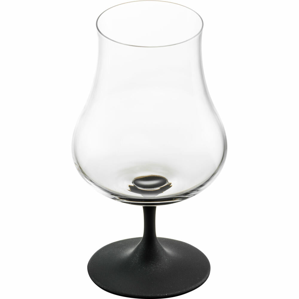 Eisch Universal Spirituosenglas Gentleman, mit Aromadeckel, Cognacglas, Whiskyglas, Schwarz, 220 ml, 86551216