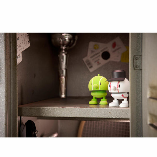 Hoptimist Dekofigur Baseball Bumble S White, ABS-Kunststoff, Stahl, Weiß, 7.6 cm, 35671