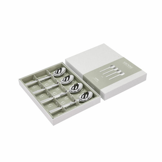 Gense Dessertlöffel Nobel 4er Set, Besteck, Löffel, 18/8 Edelstahl, 16.5 cm, 20643