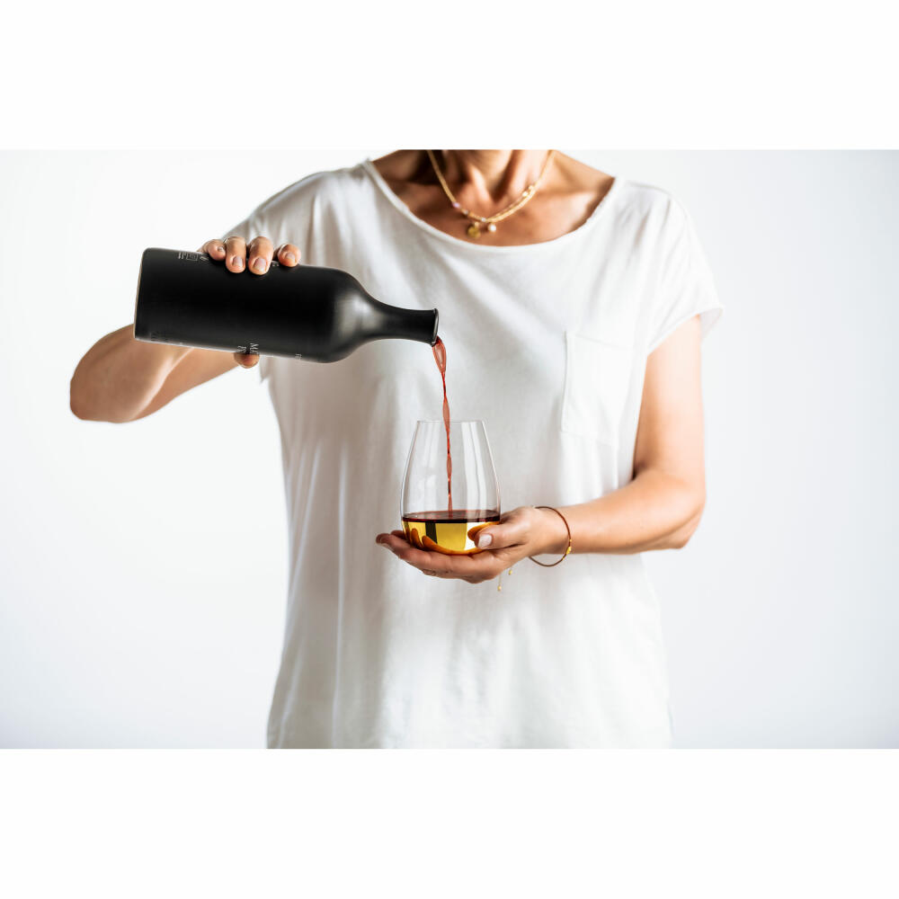 Eisch Allround / Wein-Becher Rotwein Elevate, 2er Set, Weinglas, Trinkglas, Kristallglas, Goldfarben, 550 ml, 15009905