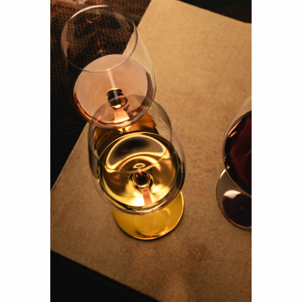 Eisch Allroundgläser Essenca Sensisplus, 2er Set, Weißweinglas, Weinglas, Kristallglas, Goldfarben, 580 ml, 15434030