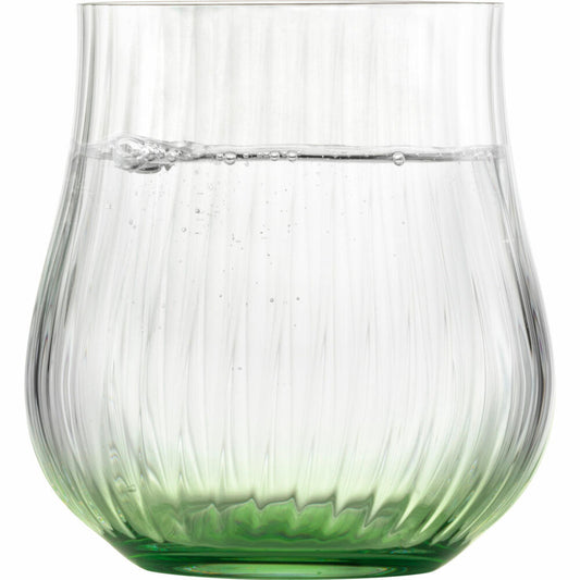Eisch Allround Becher Rising, 2er Set, Trinkbecher, Trinkglas, Gläser, Kristallglas, Dunkelgrün, 400 ml, 78711317