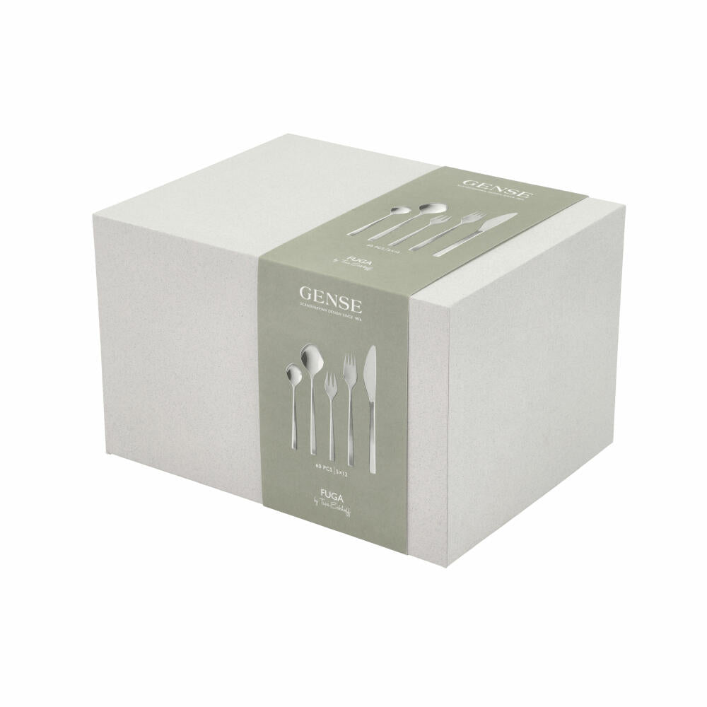 Gense Besteck-Set Fuga 60-tlg., Messer, Gabeln, Löffel, 18/8 Edelstahl, 20664