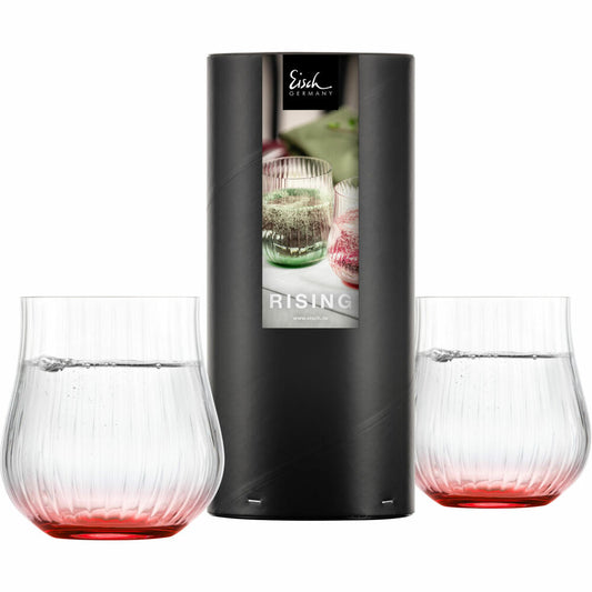 Eisch Allround Becher Rising, 2er Set, Trinkbecher, Trinkglas, Gläser, Kristallglas, Rot, 400 ml, 78711318