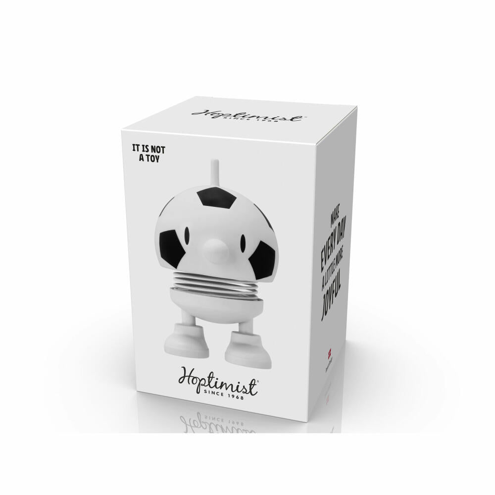 Hoptimist Dekofigur Football Bumble S White, ABS-Kunststoff, Stahl, Weiß, 7.6 cm, 35672