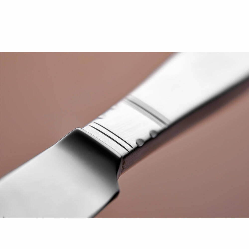 Gense Messer Rosenholm, Besteck, Tafelmesser, Silber 830, 22.5 cm, 20283