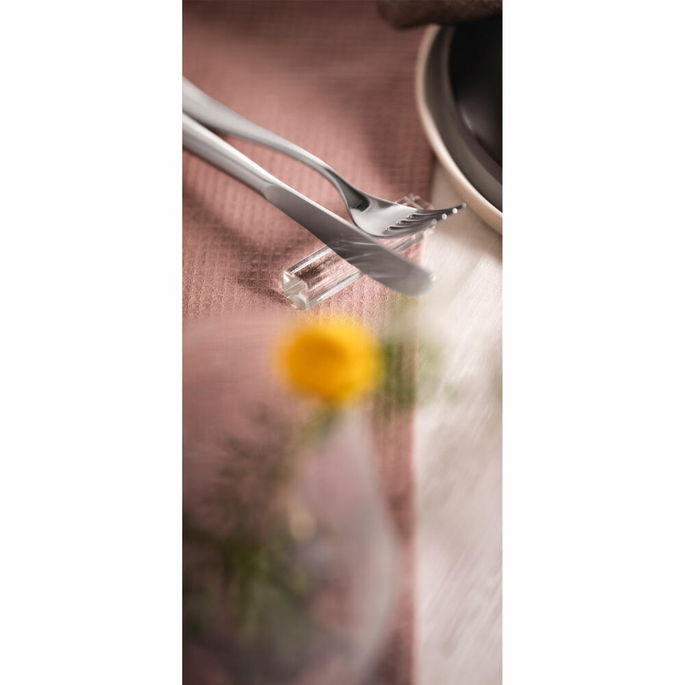 Eisch Messerbänkchen 2er Set, Messerablage, Messerbank, Kristallglas, Transparent, 7 x 1.5 cm, 77286205