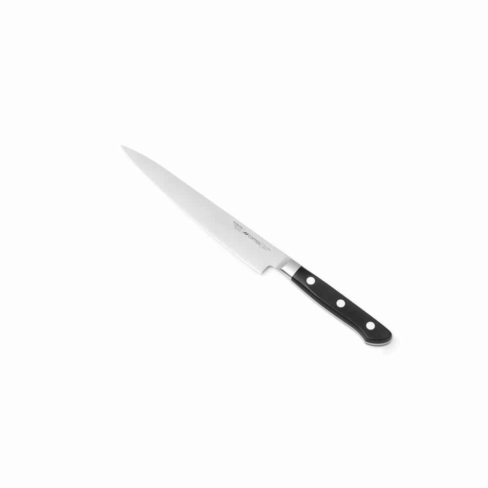 Comas Tranchiermesser Zen, Fleischmesser, San Mai Stahl, POM, Schwarz, 18 cm, 10966