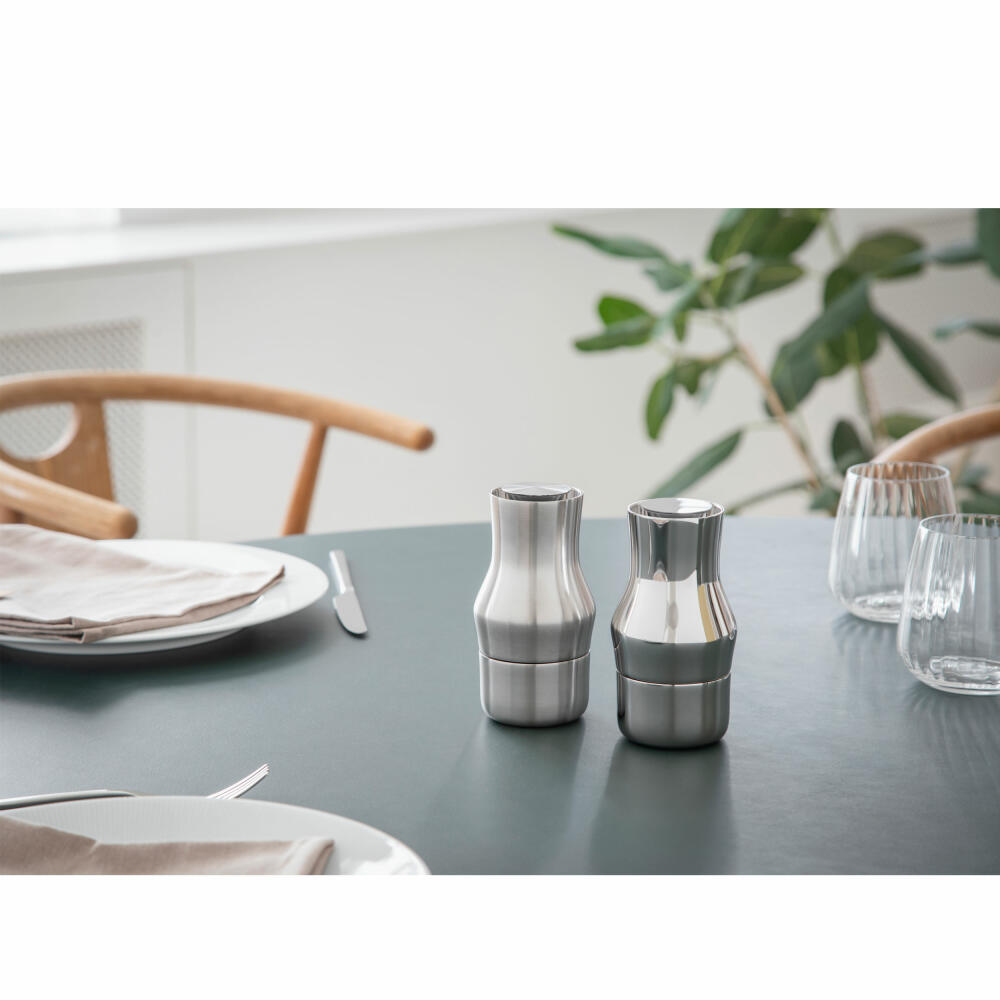 Gense Gewürzmühle Dorotea Glänzend, Pfeffermühle, Rostfreier Stahl 18/10, 14 cm, 35731