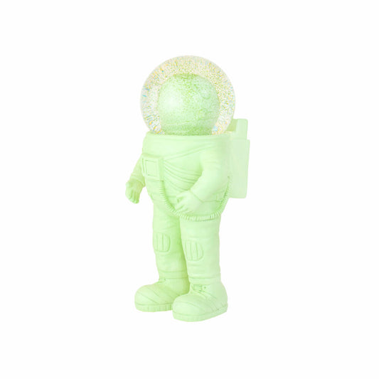 Donkey Products Summerglobe The Astronauts Medium, Glitter Ball, Snow Globe, Glass / Polyresin, Green, 18 cm, 360023