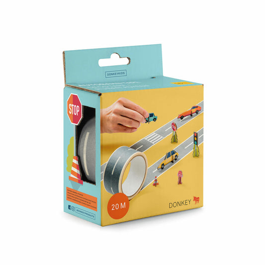 Donkey Products Autobahntape My First Autobahn, Tape Gallery, Klebeband, Kreppband, mit Aufstellern, 2 m, 300619