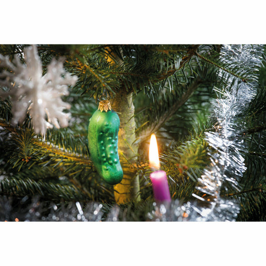 Donkey Products Weihnachtsgurke, Tannenbaumschmuck im Glas, Weihnachtsdeko, Glas, Grün, 300996