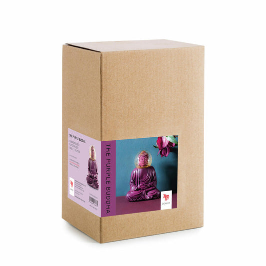 Donkey Products Summerglobe The Buddha, Glitter Ball, Snow Globe, Polyresin, Glass, Purple, 15 cm, 330476