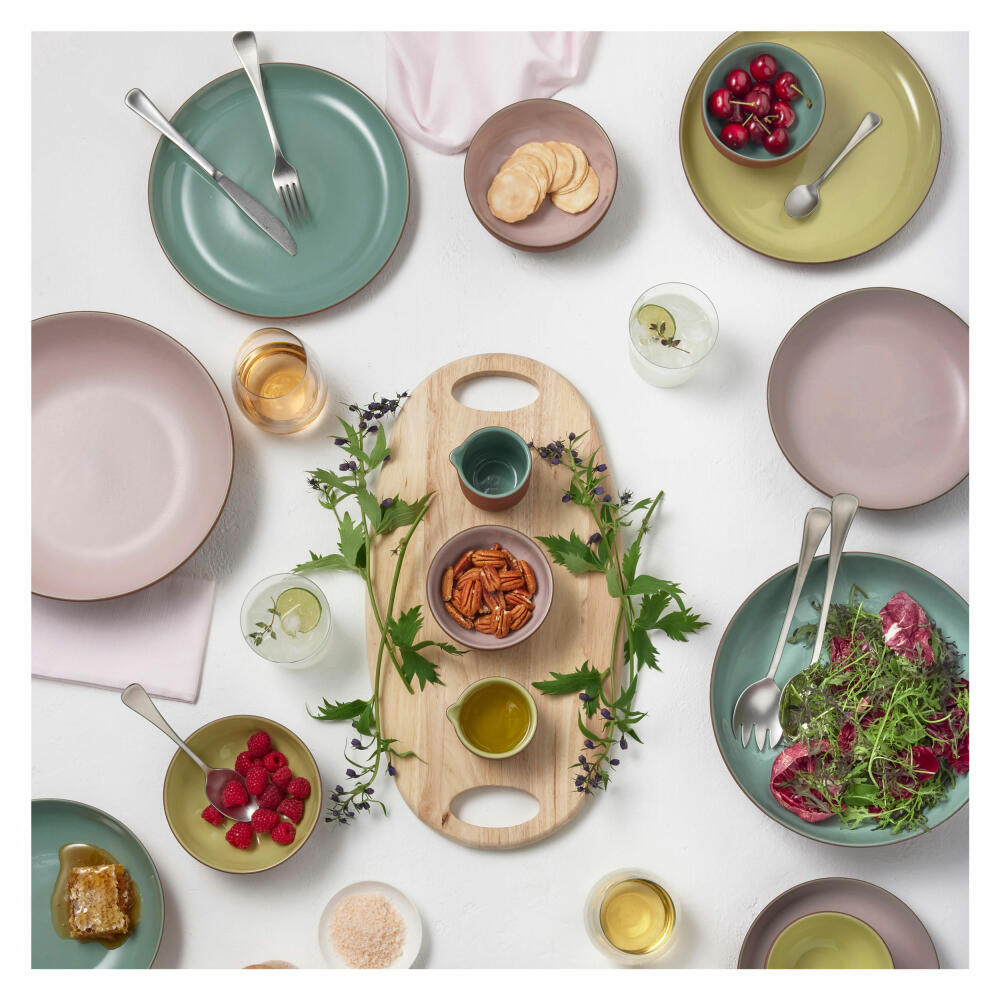 Maxwell & Williams SIENNA Teller Tief, Suppenteller, Speiseteller, Keramik, Grün, Ø 19 x 3 cm, LM0005