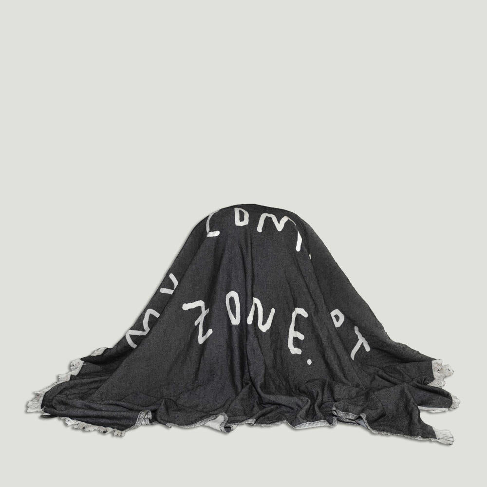 Donkey Products Decke My Comfort Zone, Cozy Collection, Johanna Schwarzer, Kuscheldecke, Baumwolle, ca. 130 x 180 cm, 700007