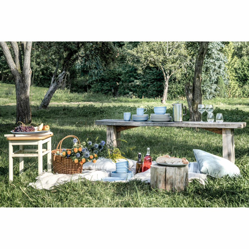 Rosenthal Teller tief Joyn Denim Blue, Pastateller, Porzellan, Blau, 23 cm, 44020-640211-10353