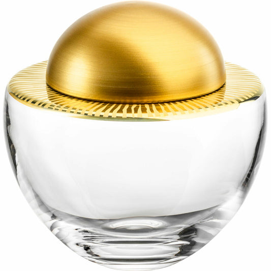 Eisch Dose Elior, Glasdose, Aufbewahrungsdose, Snackschale, Dekoschale, Kristallglas, Gold, Ø 17.1 cm, 79237117