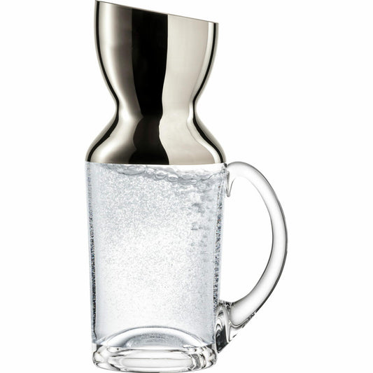 Eisch Krug No Drop, Glaskrug, Wasserkrug, Weinkrug, Karaffe, Kristallglas, Platin, 1 L, 30161611