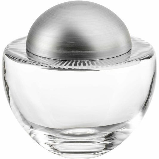 Eisch Dose Elior, Glasdose, Aufbewahrungsdose, Snackschale, Dekoschale, Kristallglas, Platin, Ø 17.1 cm, 79237118