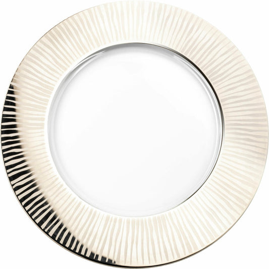 Eisch Teller Elior, Speiseteller, Platzteller, Servierteller, Glas, Platin, Ø 32 cm, 79251633