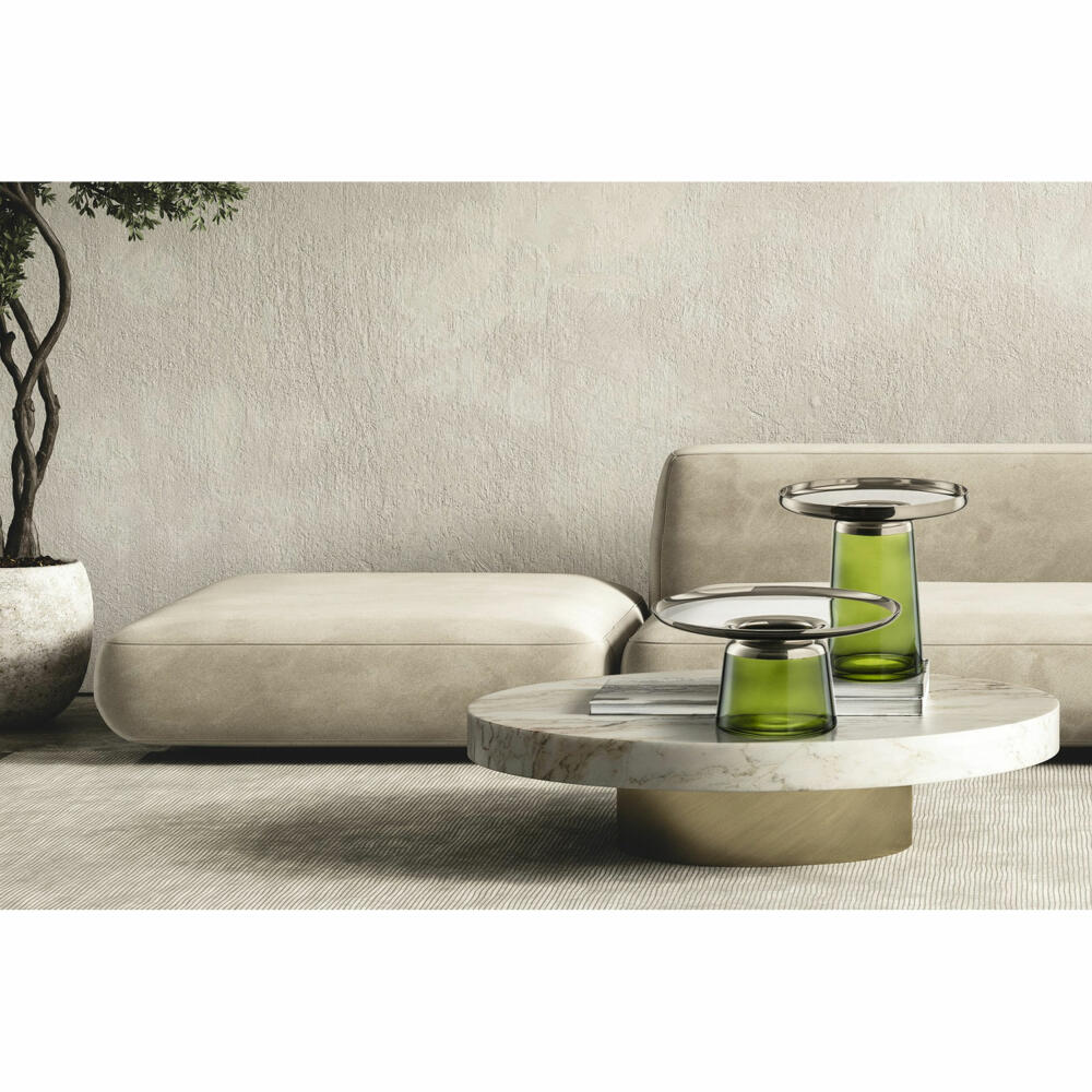 Eisch Teller Liv, Speiseteller, Platzteller, Servierteller, Glas, Grün, Ø 32 cm, 79051632