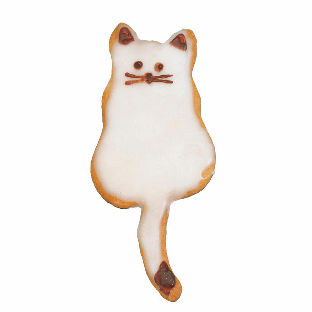 Birkmann Ausstechform Katze Sitzend, Ausstecher, Plätzchenform, Keks, Plätzchen, Edelstahl, 7 cm, 194687