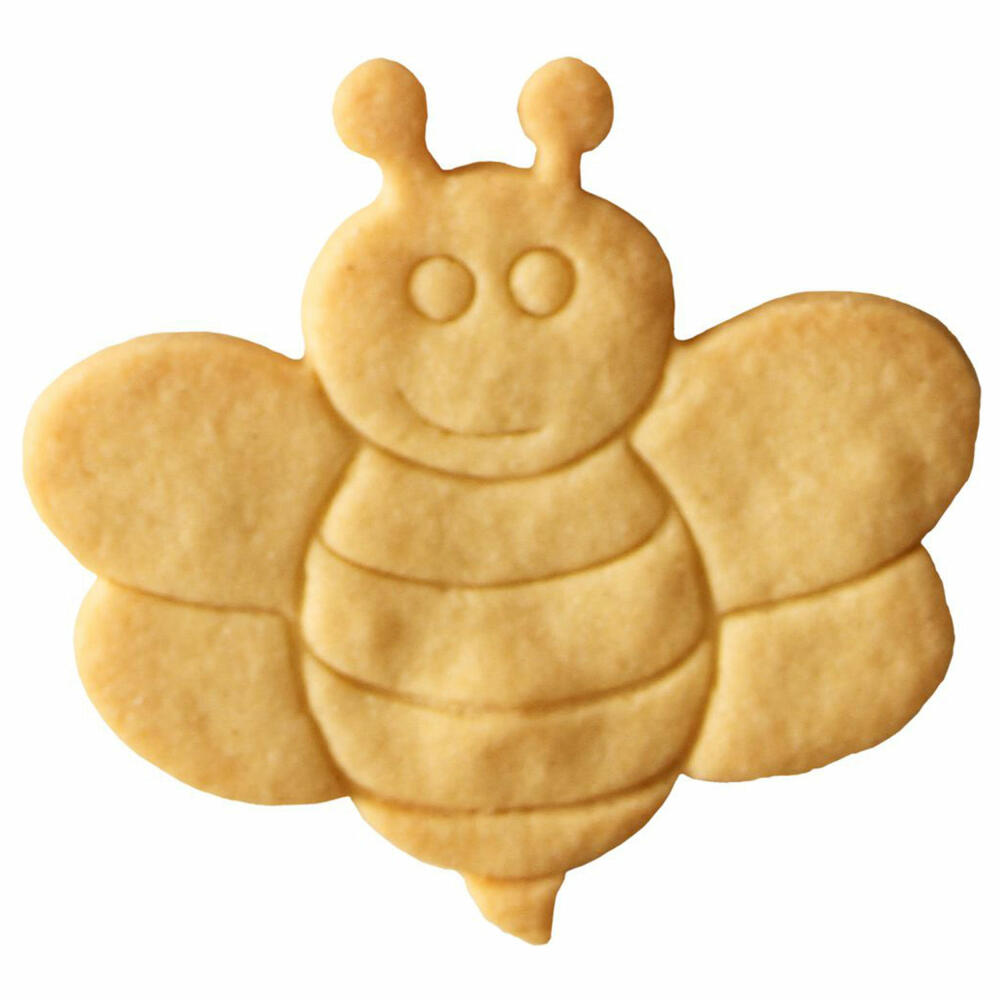 Birkmann Ausstechform Bienchen, Ausstecher, Plätzchenform, Keks, Plätzchen, Edelstahl, 9.2 cm, 196766