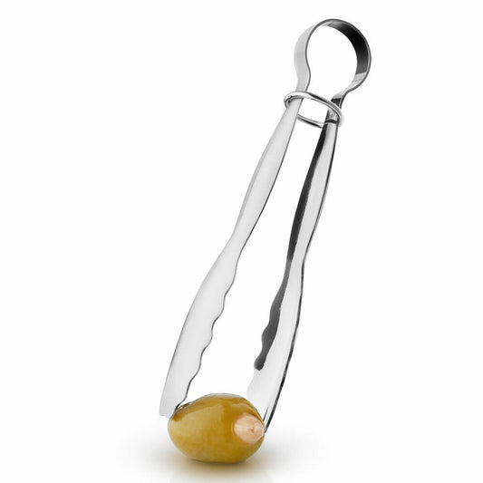 Eva Solo slicing tongs, serving tongs, serving cutlery, tongs, kitchen tongs, stainless steel, L 13.7 cm, 552081