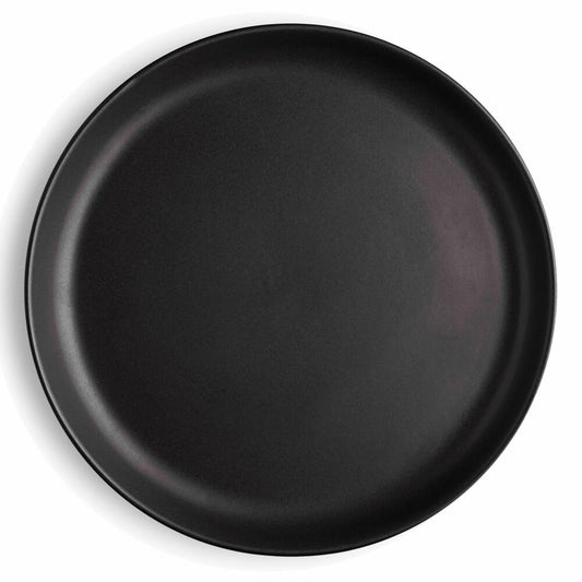 Eva Solo Nordic kitchen Teller, Frühstücksteller, Servieren, Genießen, Feinsteinzeug, Schwarz, Ø 21 cm, 502793