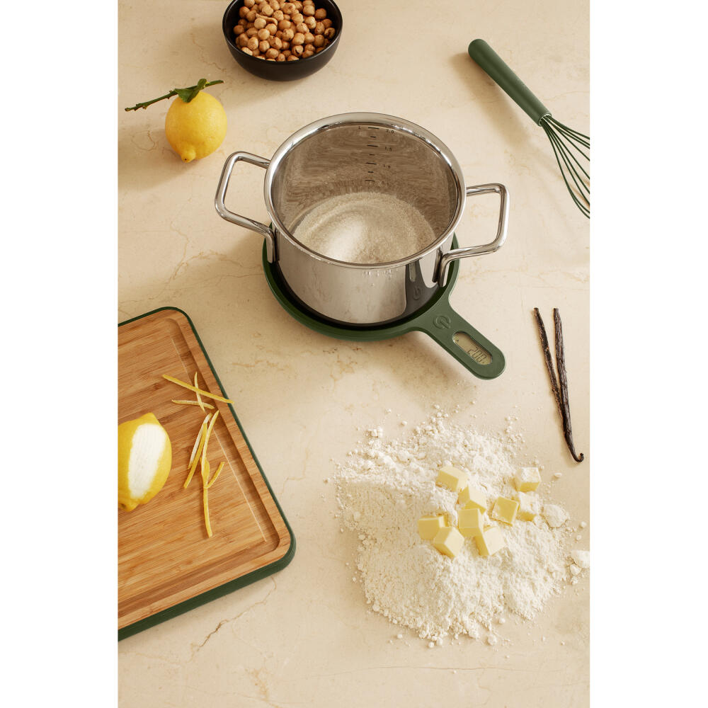 Eva Solo Küchenwaage Green tools, Gummi, Kunststoff, Green, 19 x 28 x 3 cm, 531537