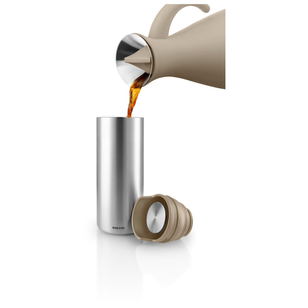 Eva Solo Urban To Go Cup recycled, Edelstahl, Kunststoff, Pearl Beige, 0.35 L, 567107