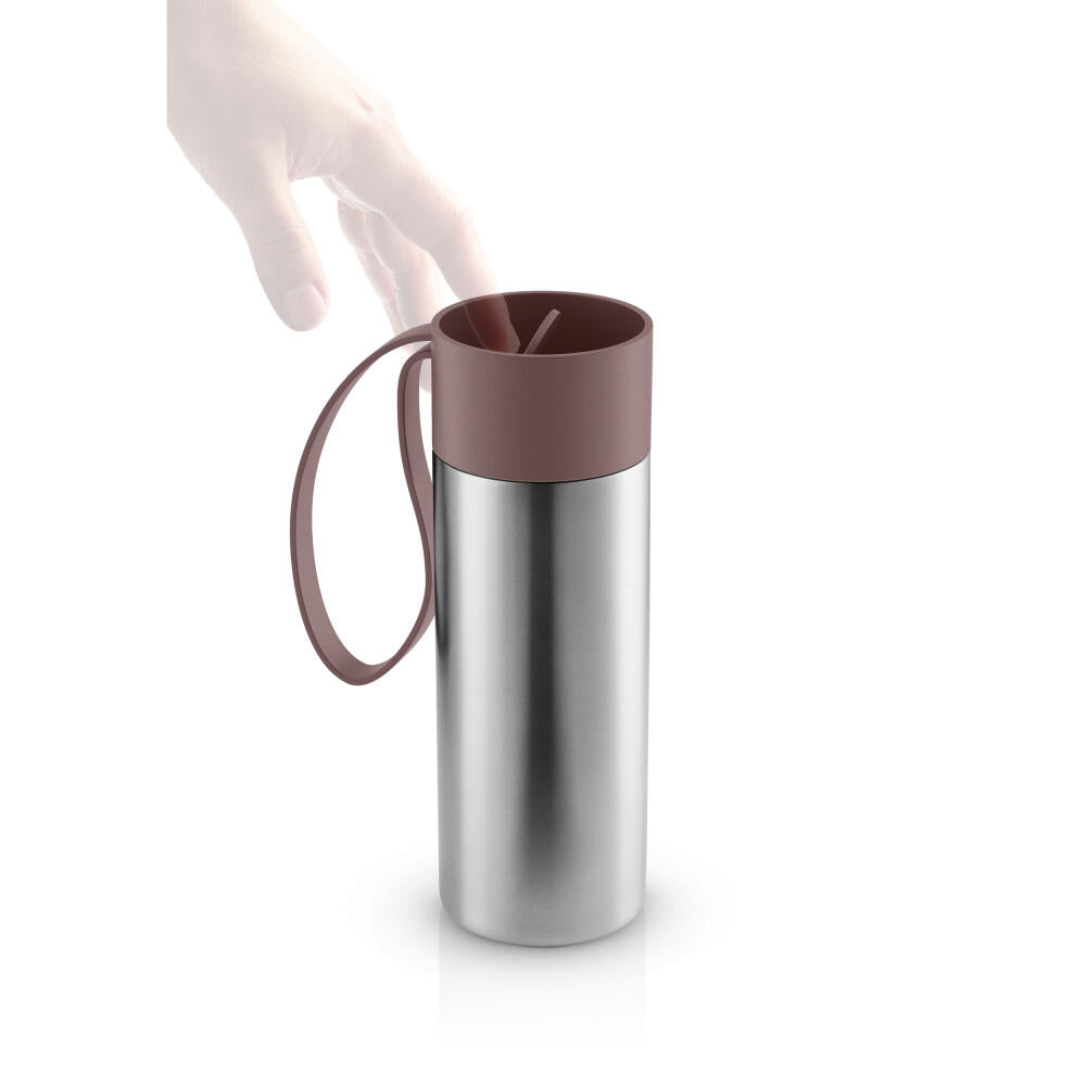 Eva Solo To Go Cup, mug, cup, stainless steel, plastic, Vintage Brown, 0.35 L, 567006