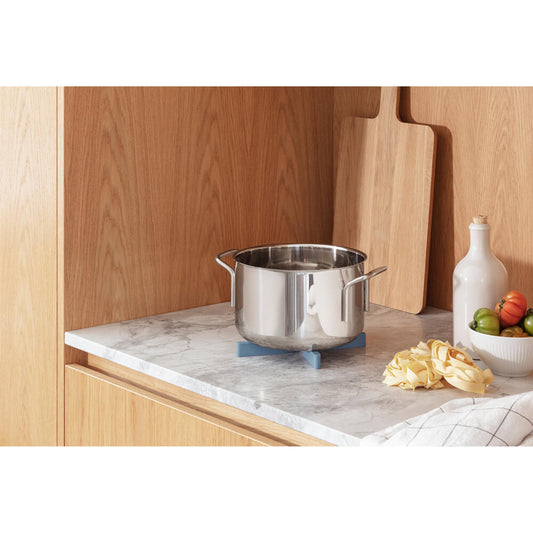 Eva Solo Trivet Flex, Trivet for Pots, Silicone, Dusty Blue, 21 cm, 530781