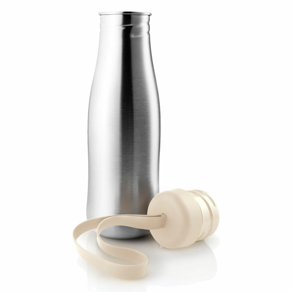 Eva Solo Active drinking bottle, stainless steel bottle, water bottle, bottle, stainless steel/silicone, birch, 700 ml, 505025