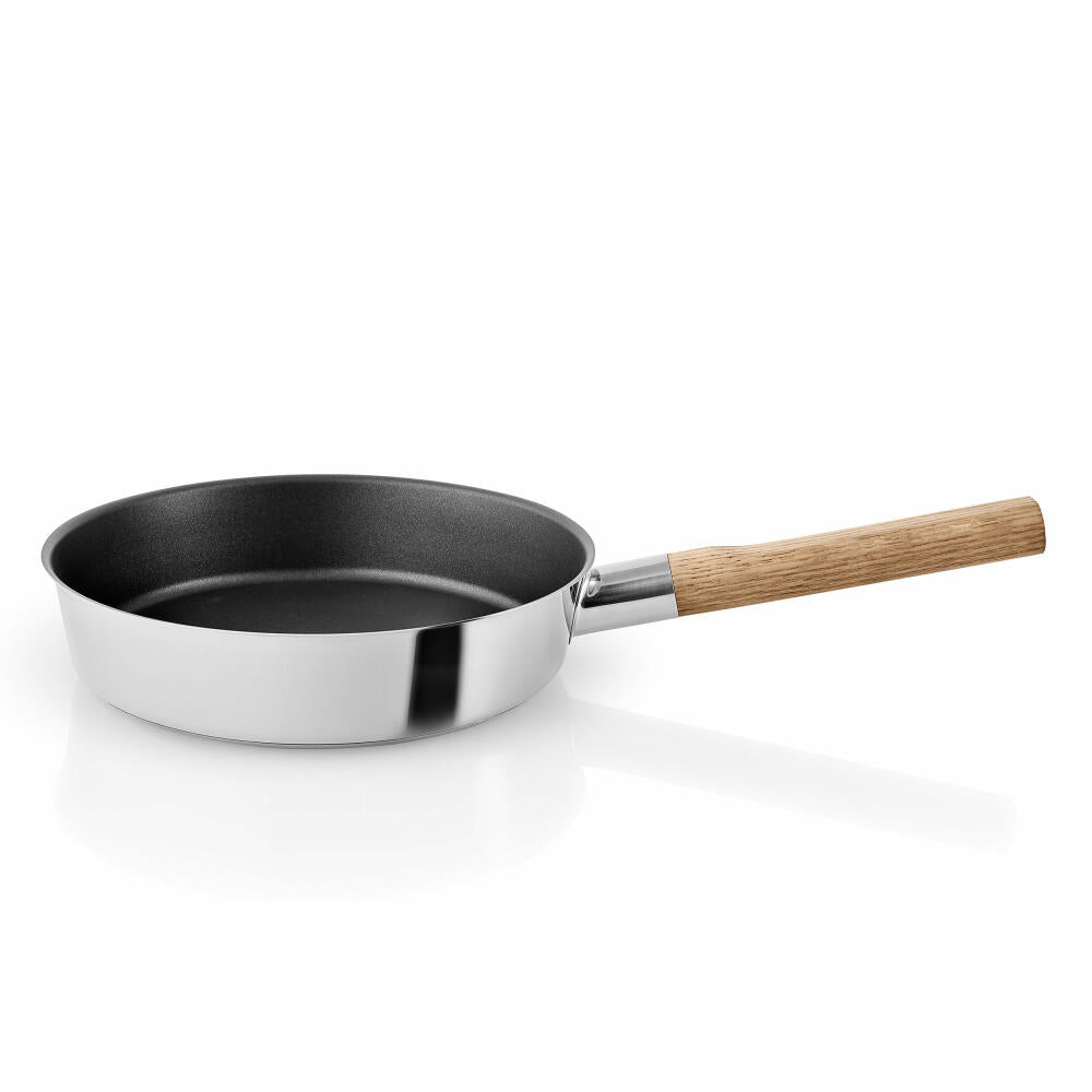 Eva Solo Nordic kitchen Bratpfanne, Pfanne, Schmorpfanne, Gemüsepfanne, Steakfpanne, Fischpfanne, Kochen, Edelstahl, Ø 24 cm, 281324