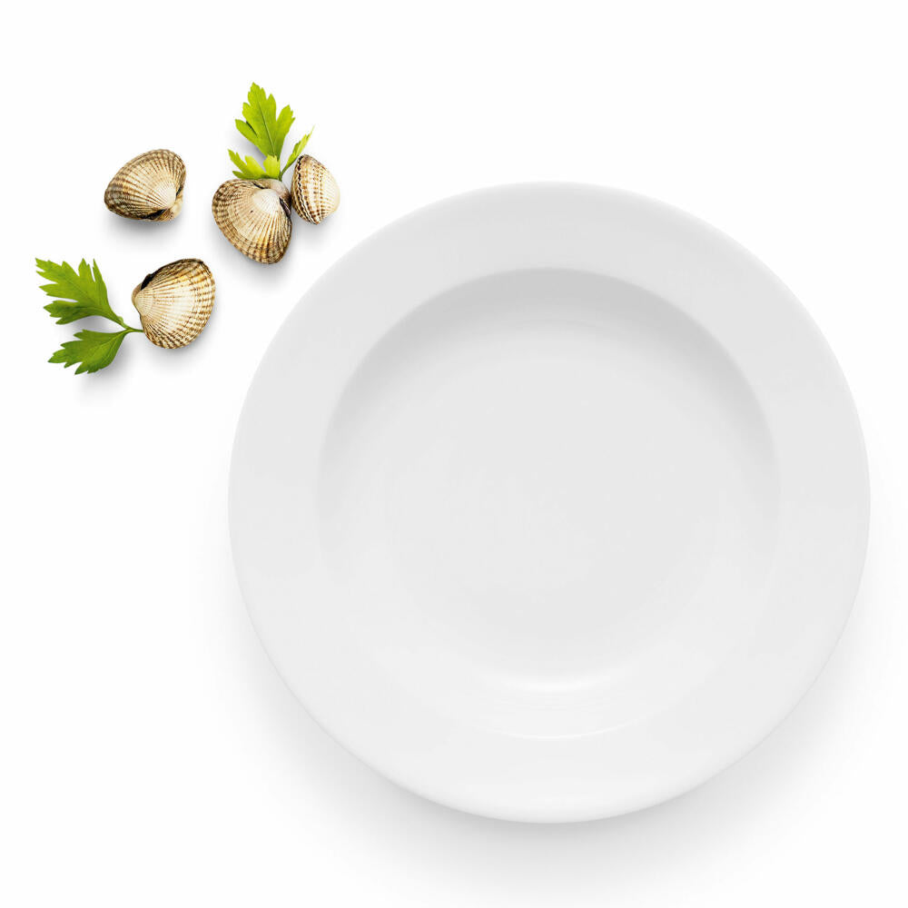 Eva Solo Legio Deep Plate, Soup Plate, Soup, Dinner Plate, Dinner Plate, Porcelain, White, Ø 25 cm, 886224