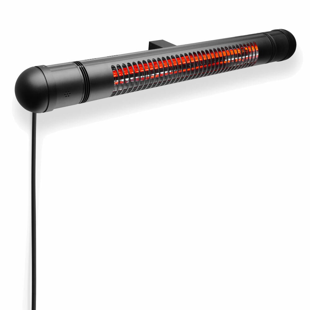 Eva Solo HeatUp Wand-Terrassenwärmer, Wärmestahler, Outdoor Heizung, Aluminium, Schwarz, L 88 cm, 571139